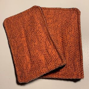 NEW Set of Two 3x5 Orange and Brown Unsponges Reusable Sponges